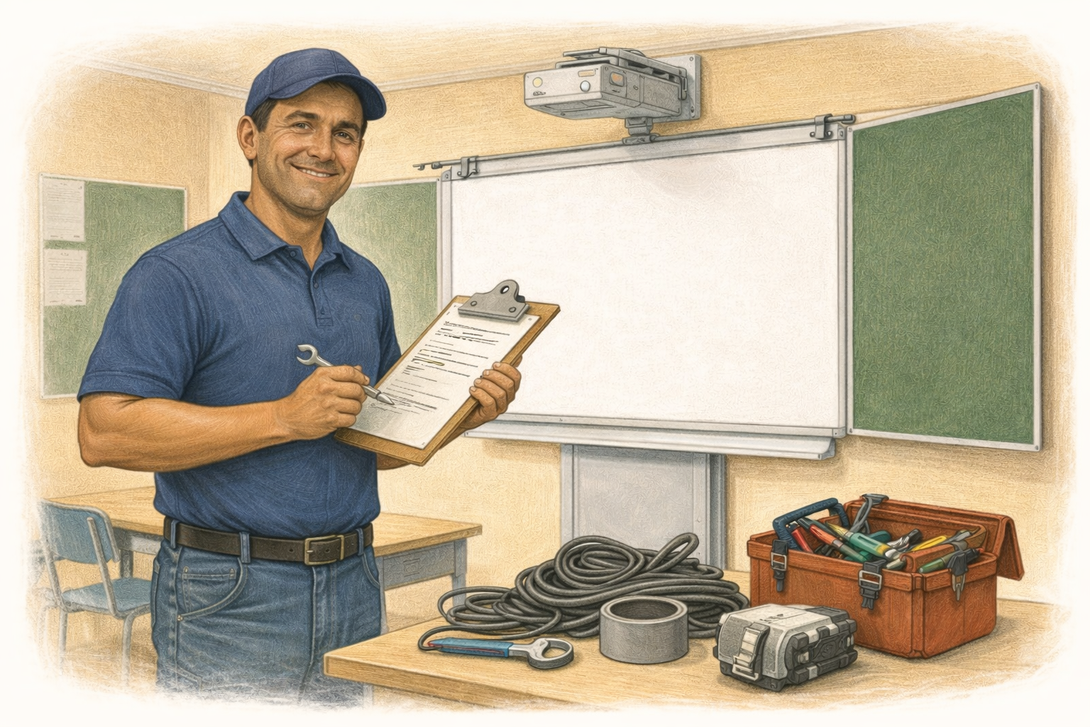 Kontrola a servis tabulí